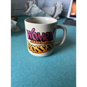 Vintage Women Make Better Bosses Mug Coffee Tea 1985 CM Paula Co 80s